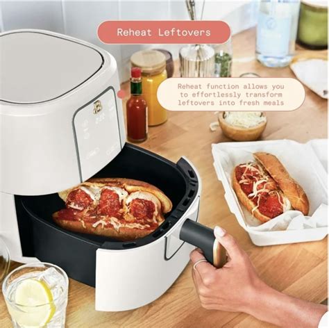 Beautiful 3 Qt Air Fryer with TurboCrisp Technology, White Icing by ...