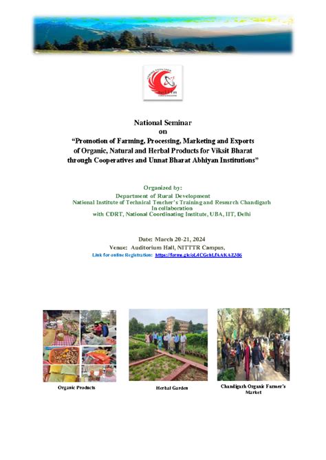 20-21 March 2024 Seminar New Brochure - National Seminar on “Promotion ...