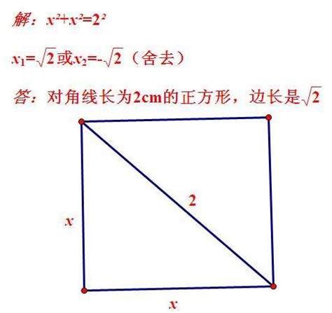 知道正方形的对角线，怎么求边长_百度知道