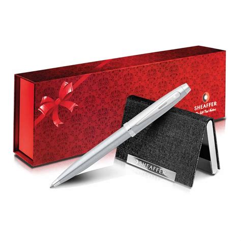 SHEAFFER MODEL: 10839100 9306 BALL PEN + BUSINESS CARD HOLDER COMBO SET