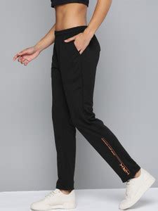 HRX by Hrithik Roshan Solid Women Black Track Pants - Buy HRX by ...