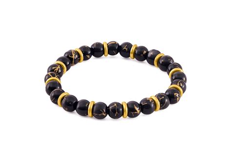 Midnight Gold Energy Bracelet Ambition & Grounding