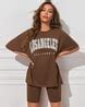 Buy Brown Tshirts for Women by GLITO Online | Ajio.com