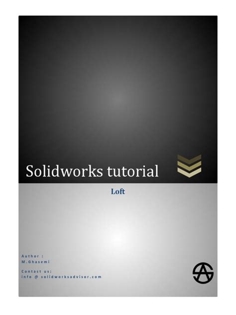 SolidWorks Loft Tutorial 的图像结果