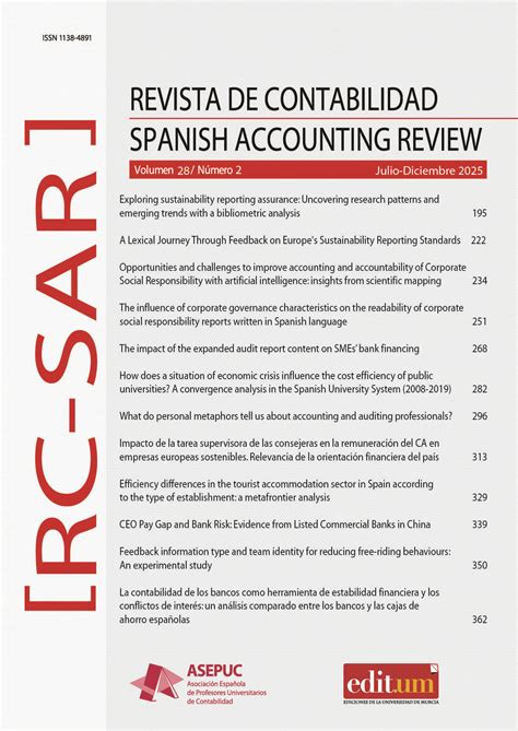 Revista de Contabilidad - Spanish Accounting Review