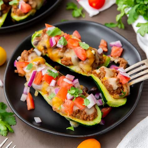 Taco Zucchini Boats Recipe - The Wanderlust Kitchen