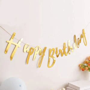 MGT CREATION Happy birthday Paper banner 1pc Banner Price in India ...
