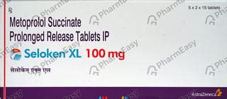 Seloken Xl 100 MG Tablet (15): Uses, Side Effects, Price & Dosage ...