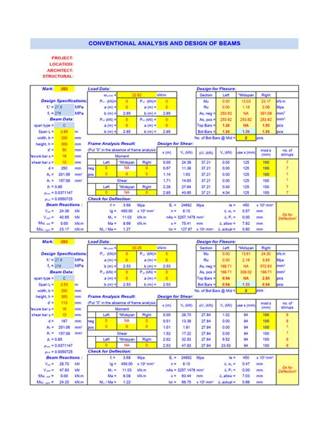 Check of RC Beam Deflection Calculation 的图像结果