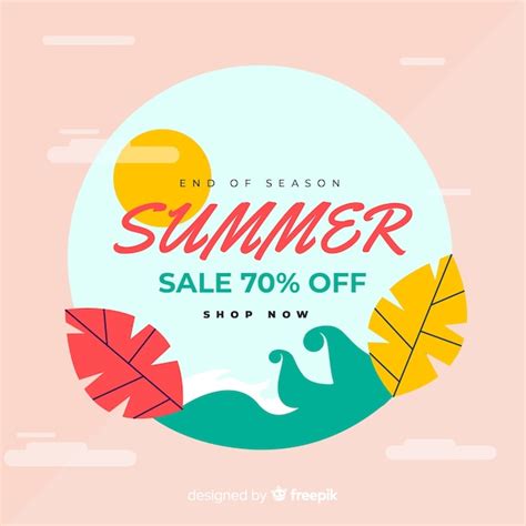 Ende der Sommerschlussverkauf Hintergrund | Kostenlose Vektor