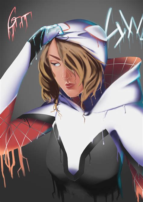 ArtStation - Spider Gwen fan art