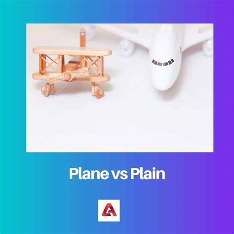 Plane vs Plain: Difference and Comparison
