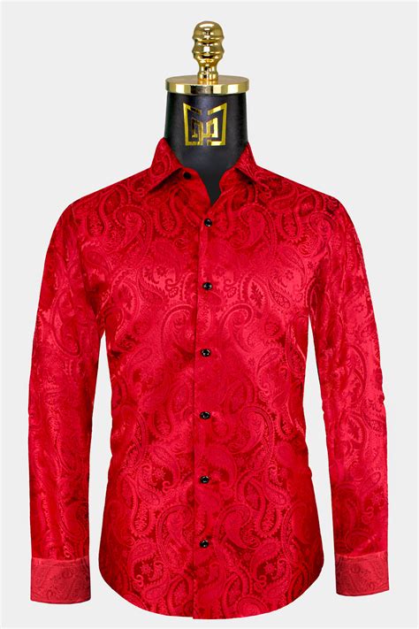 Men's Red Paisley Shirt | Gentleman's Guru