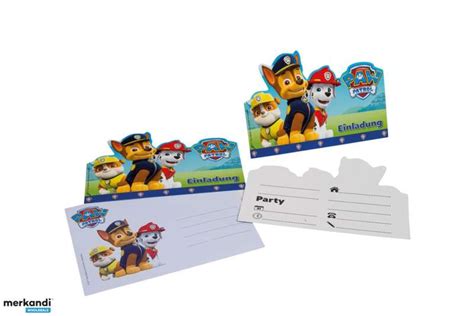 Paw Patrol 6 Invitation Cards Guys - Germany, New - The wholesale ...