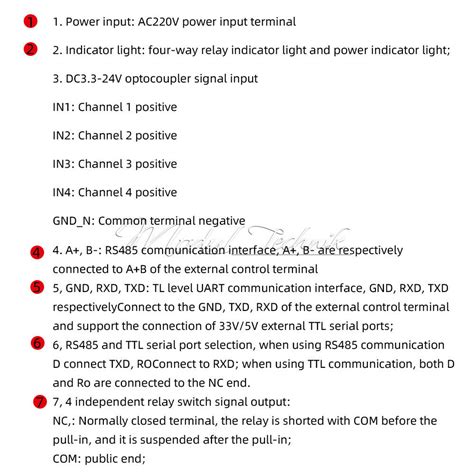 Modbus RTU AC220V 4 Channel Relay Module RS485/TTL | Ubuy India