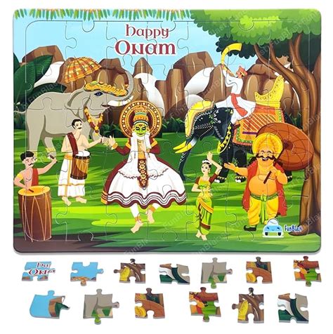 Buy FunBlast Indian Festivals Jigsaw Puzzle for Kids - 35 Pcs Jigsaw ...