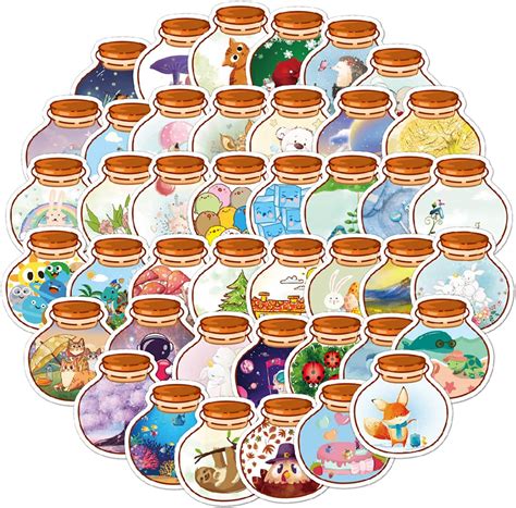 Buy 100 Pcs Waterproof Reusable Stickers,Trendy Stickers Aesthetic Cool ...