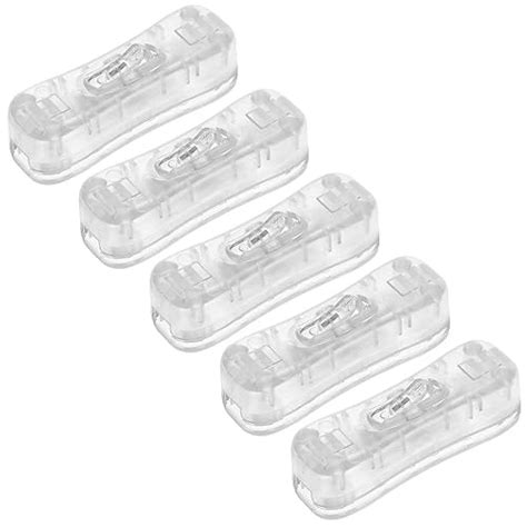Buy uxcell Inline Cord Switch AC 250V 2A SPST Feed-Through Rocker ...