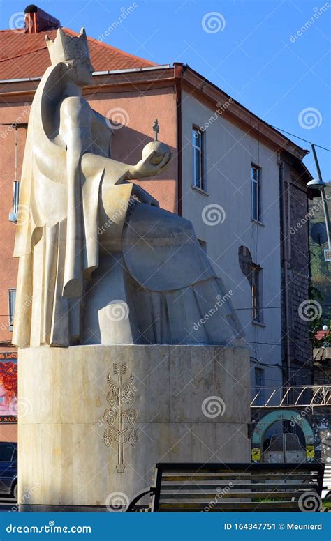 Statue of Tamar the Great Reigned As the Queen of Georgia Editorial ...