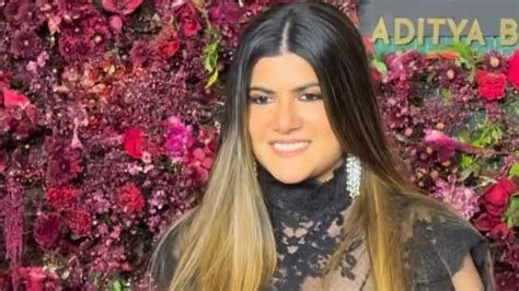 Ananya Birla stuns in an all-black lace top and cinched harem pants at ...