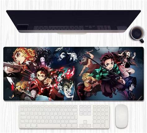 Buy Online Demon Slayer Groups Fight Desk Mat Tanjiro vs Akaza Gaming ...