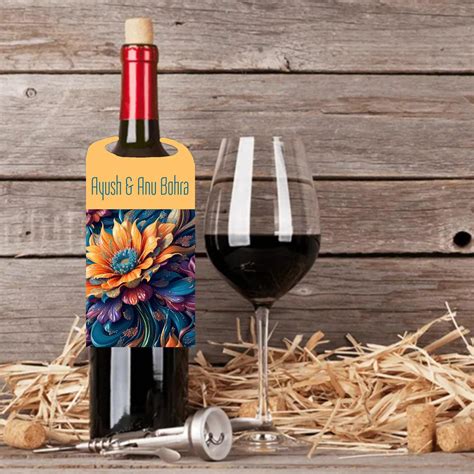 Personalized Wine Bottle Neck Tags - Custom Wine Bottle Tags ...