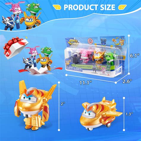 Super Wings 2 Transform-a-Bot 4-Pack, Supercharged India | Ubuy