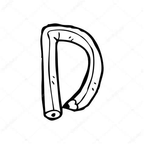 Pencil shaped letter d Stock Vector by ©lineartestpilot 19763159