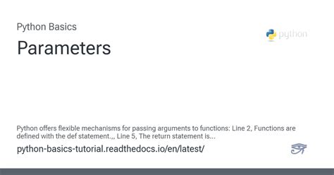 Image result for Params Module in Python