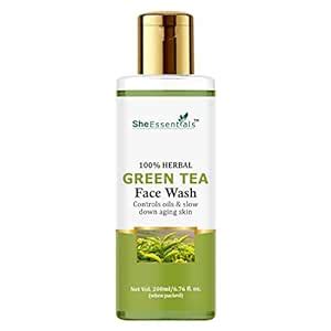She Essentials Green Tea Face Wash for Natural Skin | Face Cleanser for ...