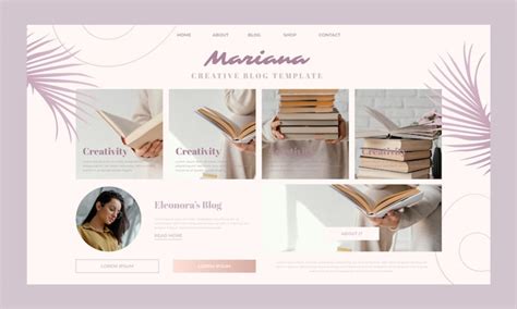 Design de modelo de blog | Vetor Grátis