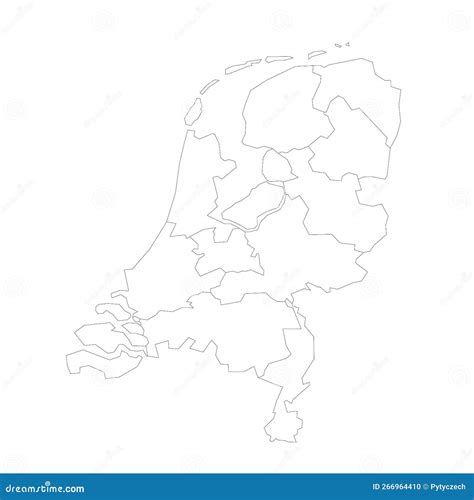 Netherlands Political Map of Administrative Divisions Stock ...