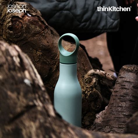 Joseph Joseph Loop Water Bottle, 500 ml, Green | thinKitchen