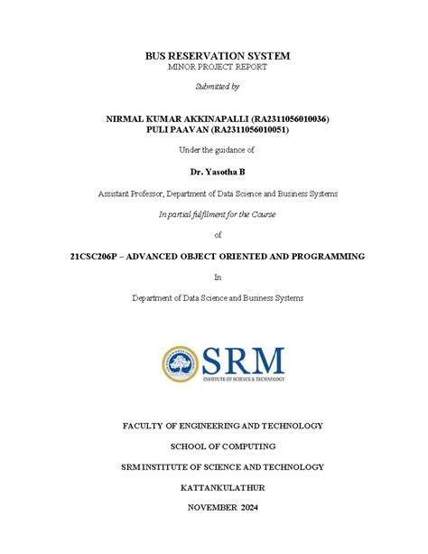 Aoop lab manual - SDJKFNJCBHOAIUGSRYBYOHI ROSCGLAB MANULL - SRM ...