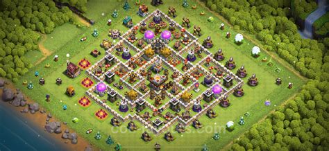 Best Base TH11 with Link, Hybrid Anti Everything - Town Hall Level 11 ...