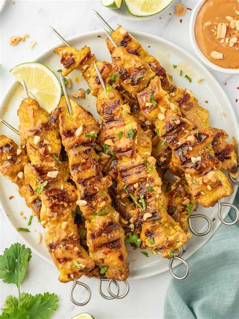 Easy Grilled Chicken Satay Recipe – Cookin' with Mima