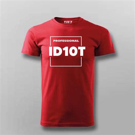Professional ID10T Funny Programming T-shirt For Men – TEEZ.in