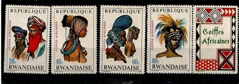 African Headdresses on Stamps – Rwanda 1969 – Stamp Digest