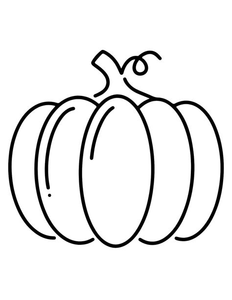 Free Pumpkin Outline Template Printable: Fun & Easy - Printables for ...