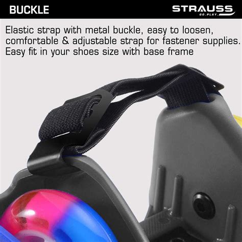 Multicolor Strauss Street Quad Roller Skates: Gliding with LED Wheels ...