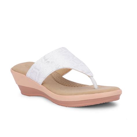 Buy Senorita Casual Silver Wedge Heels for women LDF-2 By Liberty