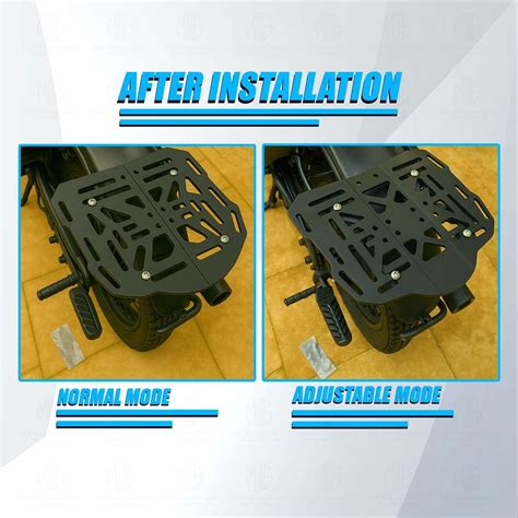 MOTO GENIUS Universal Adjustable Top Base Plate for Luggage Rack | Fit ...