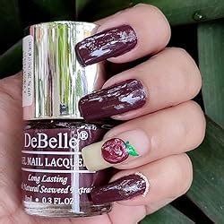 Buy Debelle Gel Nail Polish Plum Toffee (Plum Maroon Nail Paint)|Non Uv ...