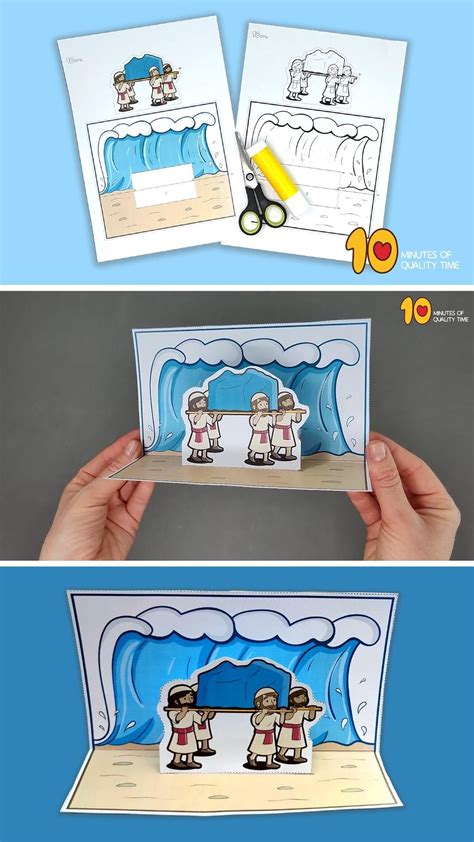 Crossing the jordan river craft for kids – Artofit