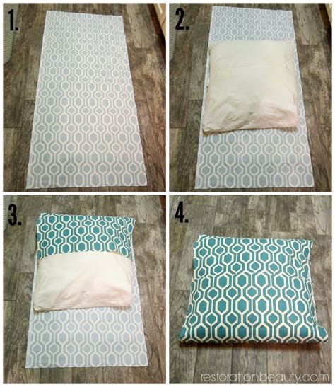 How to Make DIY Floor Pillows (No Sew Required) | Capas de almofadas ...