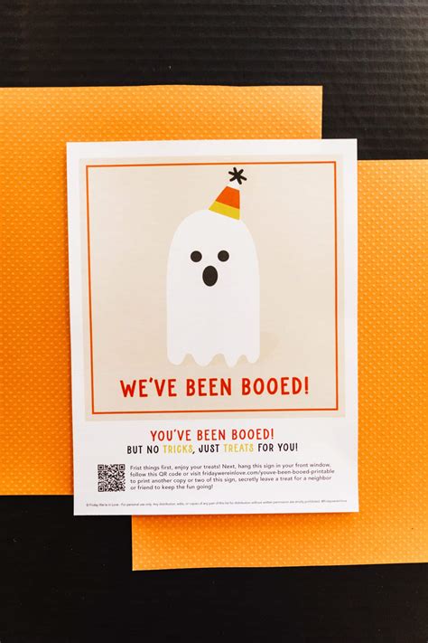 You've Been Booed Printable - Friday We're In Love