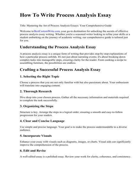 Image result for How to Write a Process Paper