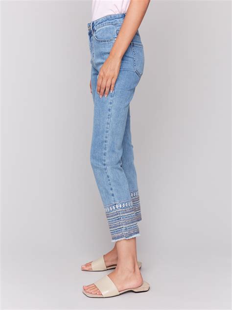 Embroidered Jeans & Denim for Women | Charlie B Collection