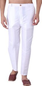 Sadree Slim Fit Men White Trousers - Buy Sadree Slim Fit Men White ...