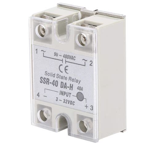 Solid State Relay, SSR-40DA 90-480V AC with Non-Contact Switch, SSR-40A ...